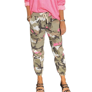 Pink Accent Camo Joggers