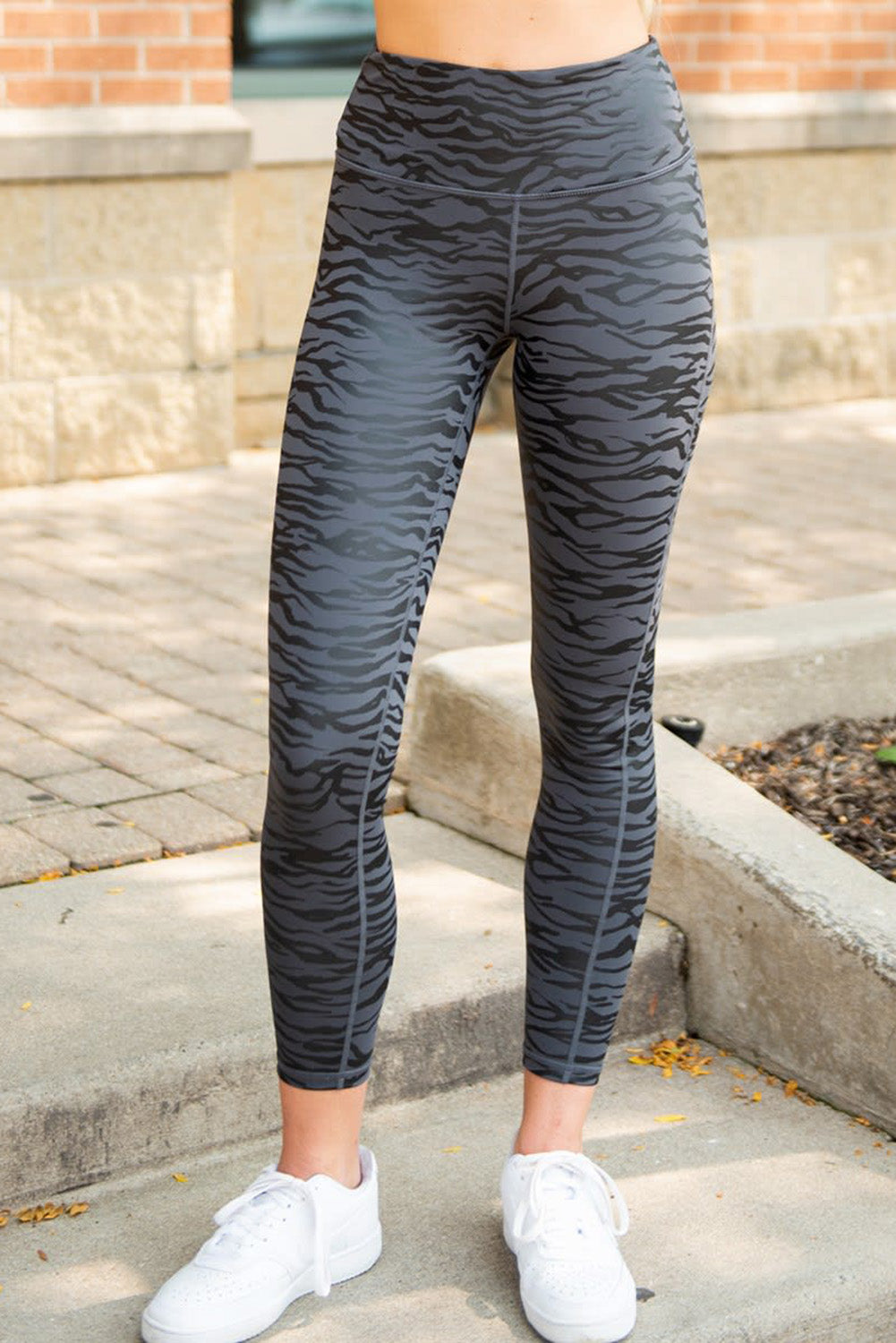 High Waist Zebra Leggings