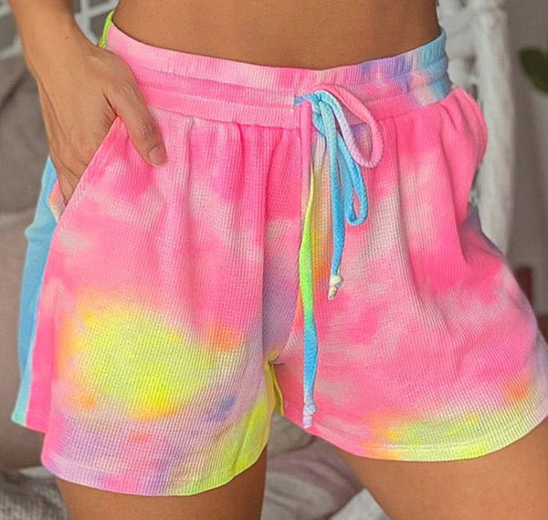 Chloe Neon Tie Dye Shorts
